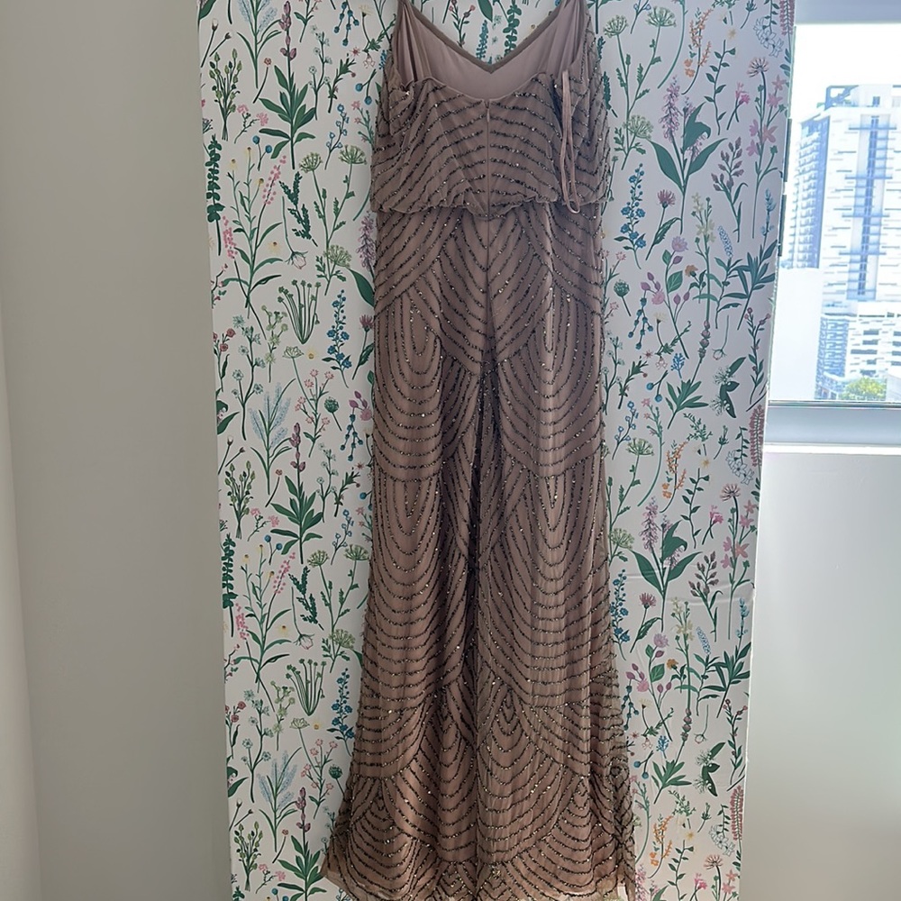 ADRIANNA PAPELL BEADED LONG GOWN DRESS SIZE 8 - Picture 3 of 6